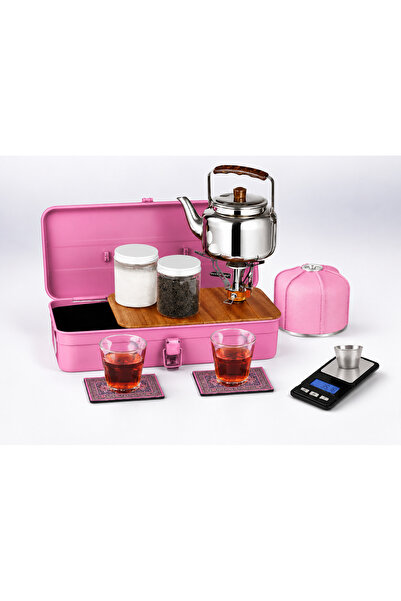 CAMPING FAMILY Camping Tea Box -Pink -Cm-43024A