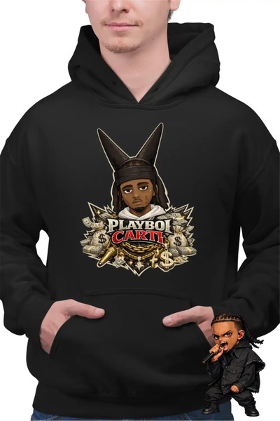 OEM Ανδρικό Φούτερ Playboi Magnolia Cards