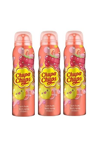 Chupa Chups Set of 3 Tutti Frutti deodorants, 3 x 150ml