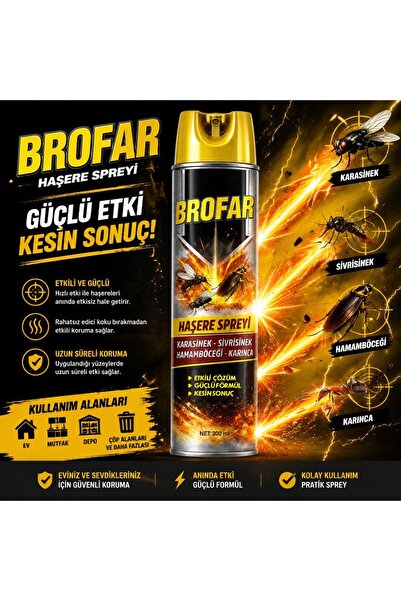 Brofar “Yeni ürün” Sinek Böcek ilacı 4lü Etki