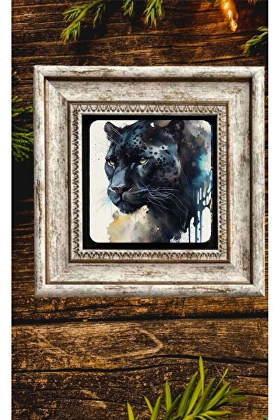 STONEVİVEART Vahşi Hayat Doğal Taş Tablosu 20x20 cm Duvar Dekoru