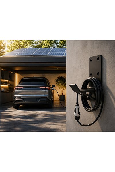 Elektrikli Araçlar İçin Şarj Kablosu Düzenleyici - Toparlayıcı - Askısı - Kancası, TYPE2