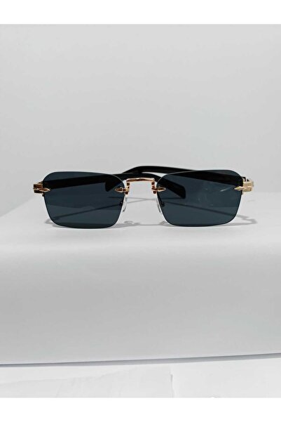 Armastr Eşref Tek Unisex Rectangular Metal Sunglasses