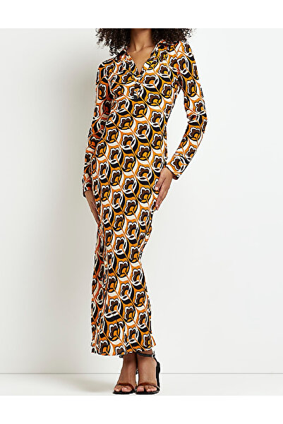 Evendi Long dress, Orange