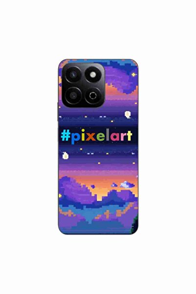 OEM Θήκη συμβατή με Honor 200, από έξυπνο σιλικόνης τζελ TPU, με σχέδιο Πίξελ...