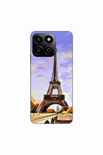 OEM Husa compatibila cu Honor 200 Smart Silicon Gel Tpu Model Desen Turnul Ei...