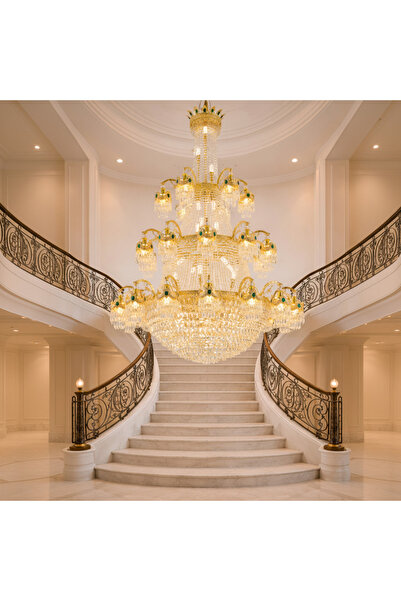 Alessandro DESIGN Candelabru Cristal , 61xE14, Diametru 150cm, Inaltime 200cm...