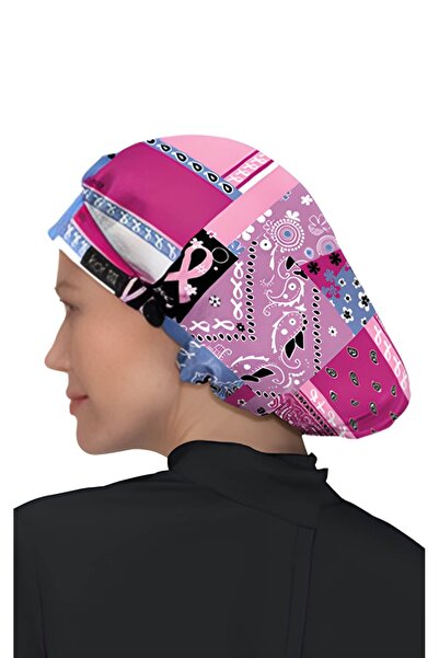 KOI Happiness Bouffant Surgical Scrub Cap for Long Hair, Multicolor (A174PR)