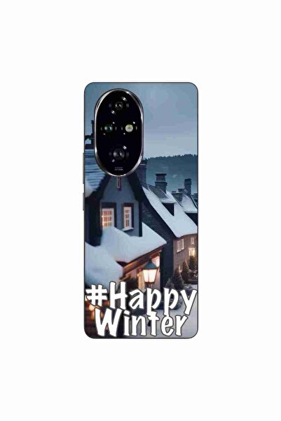 OEM Husa compatibila cu Honor 200 Pro Silicon Gel Tpu Model Happy Winter