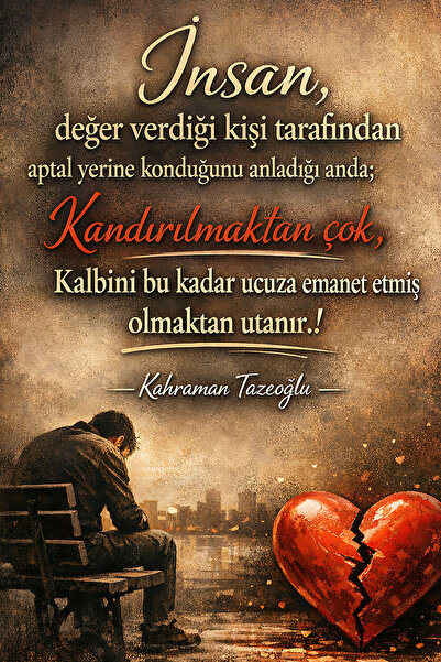 Hayal Poster insan değer verdiği kişi Retro Ahşap Poster 20x30