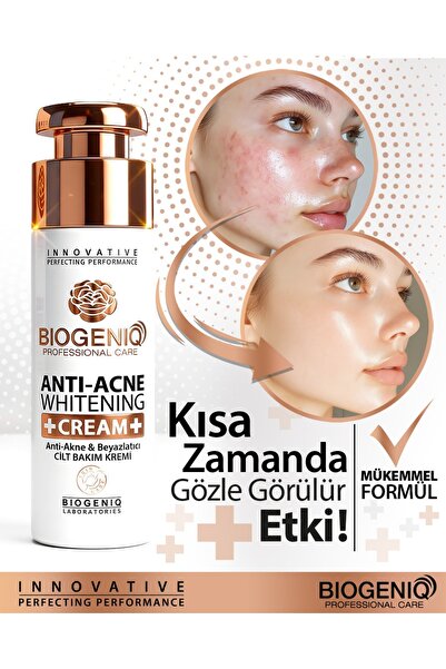 Biogeniq Anti-Akne Temizleyici & Beyazlatıcı Cilt Bakım Kremi