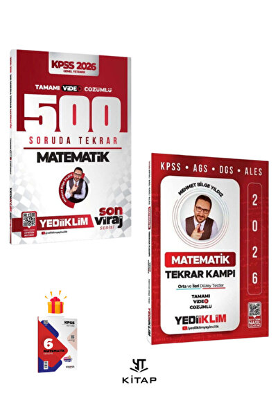 Yediiklim Yayınları 2026 KPSS AGS DGS ALES Matematik Tamamı Video Çözümlü Tek...