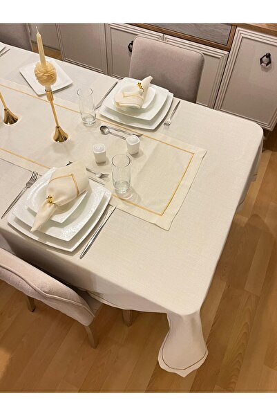 Zeren Home Handcrafted Piko Sarma Tablecloth Set – Dowry Box with 12 Napkins ...
