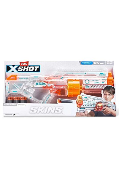 X-Shot Blaster cu 16 sageti, X-Shot, Excel Skins Last Stand, Specter, 36518P