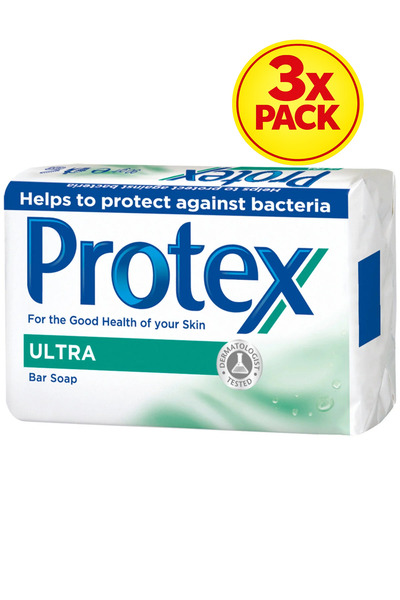 Protex Pachet de 3 săpunuri solide ultra cu ingrediente, 90 g