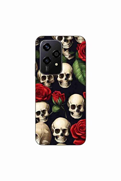 OEM Husa compatibila cu Honor 200 Lite Silicon Gel Tpu Model Skulls and Roses
