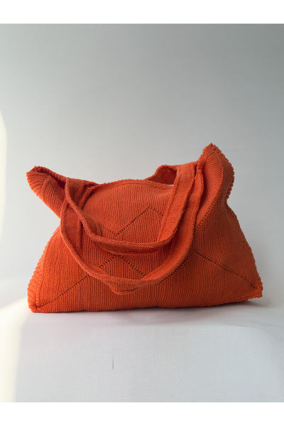 Sea Style Geantă tote din tricotaj cu model geometric