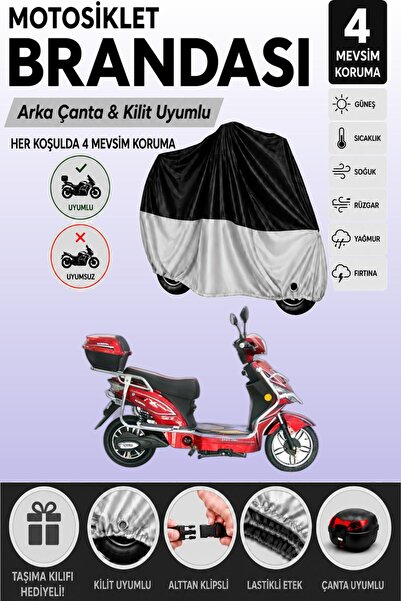 Cemku Double Black Top - Gray Bottom, Rear Bag Compatible King Motor Kr-41 Ep...