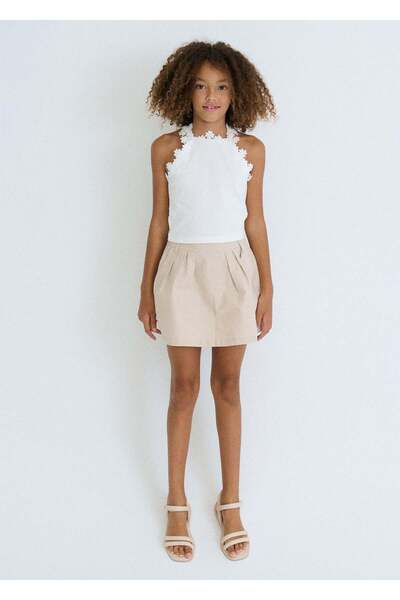 MAYORAL Girl's Strappy Tshirt White