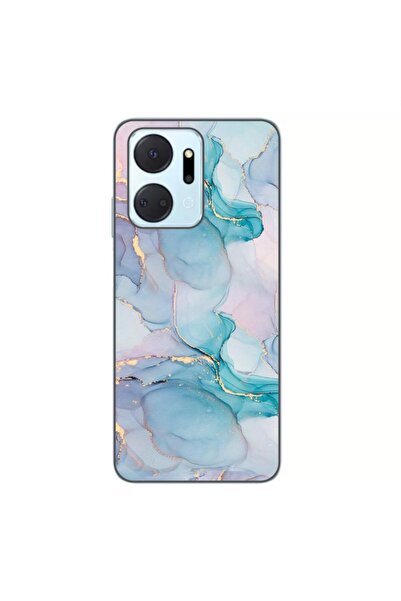 OEM Husa compatibila cu Honor X7a Silicon Gel Tpu Model Abstract Watercolor M...