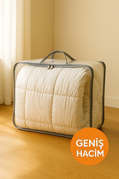 Empressco HİG HOME Hurç 41x51x16 cm Yorgan, Battaniye Saklama ve Düzenleme Ça...