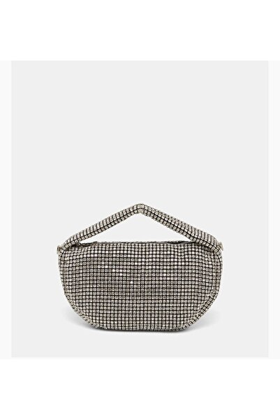 VEYİS USTA Women's Evening Dress Portfolio Bag Silver