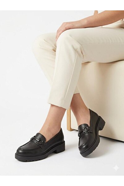 Lütfi Women's Black Casual Stylish Loafer Shoes