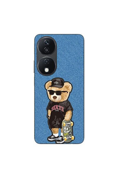 OEM Case compatible with Honor X7b Silicone Gel Tpu Pattern Bear Skate Fashion