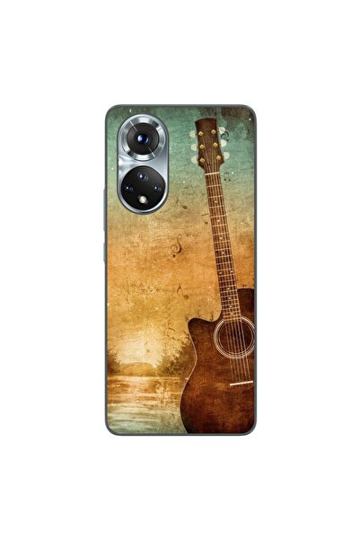 OEM Case compatible with Honor 50 Silicone Gel Tpu Vintage Guitar Pattern