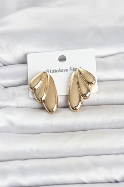 Generic Brand 316L Steel Gold Color Vintage Women's Earrings Tj-Bkp11808
