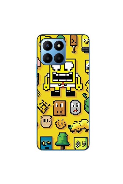 OEM Case compatible with Honor 70 Lite Silicone Gel Tpu Pattern Pixel Art Spo...