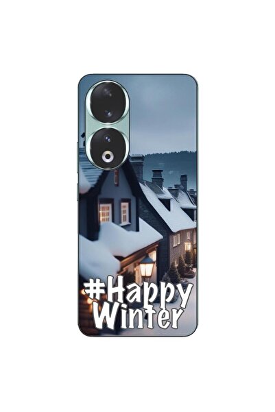 OEM Husa compatibila cu Honor 90 5G Silicon Gel Tpu Model Happy Winter