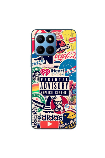 OEM Husa compatibila cu Honor 70 Lite Silicon Gel Tpu Model Pop Art Brands