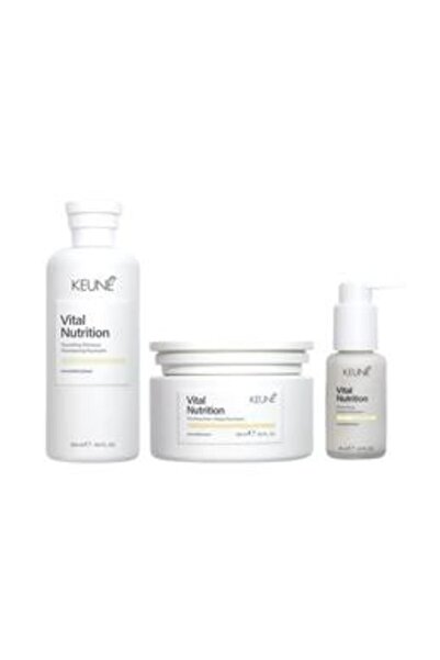 Keune Pachet Hranitor pentru Par - Vital Nutrition Nourishing: Sampon 300 ml,...