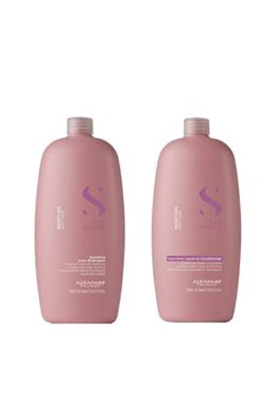 Alfaparf Milano Pachet pentru Par Uscat - Semi Di Lino Moisture Nutritive: Sa...
