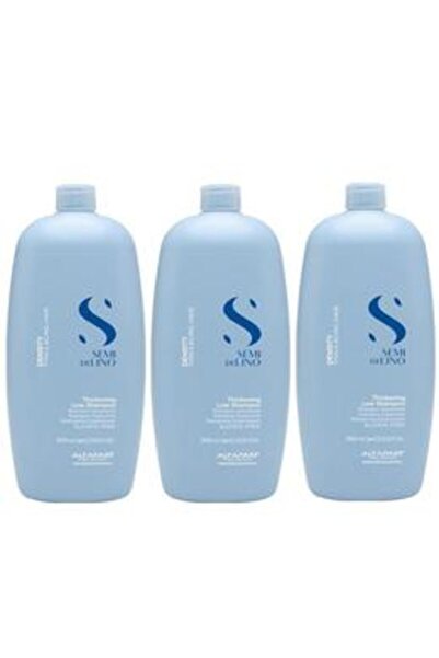 Alfaparf Milano Pack of 3 x Densifying Shampoo - Semi di Lino Density Thicken...
