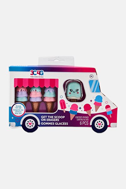 3C4G 6 Pieces Get the Scoop on Erasers