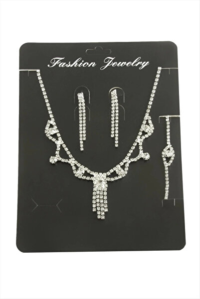 Marsilyan Nvdn- Square Stone Set Necklace Iegrs-Nvdn1