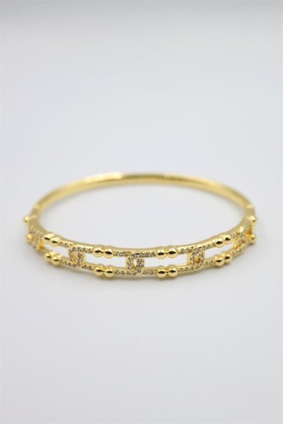 Ethab Ticaret Glb-Stl41414 Stone Vip Bracelet - Gold
