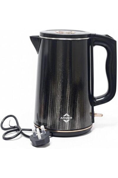 ArMer 2 Liter Electric Kettle, Fast Boiling 1500W, Compact Double-Walled Desi...