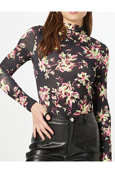 Evendi Bodysuit, Black Floral