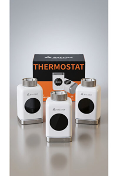 SALCAR Termostat inteligent pentru radiator TRV 801 W - set de 3 piese