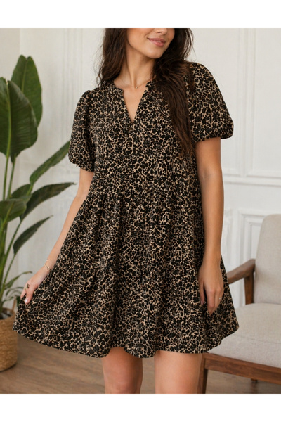 Evendi Rochie scurta, Animal print