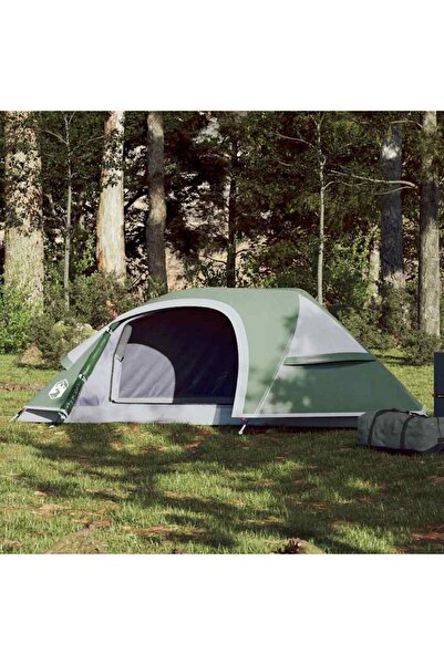 vidaxl Cort de camping cupola pentru 1 persoana, verde, impermeabil