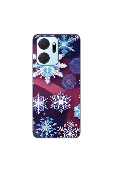 OEM Husa compatibila cu Honor X7a Silicon Gel Tpu Model Fulgi de Gheata