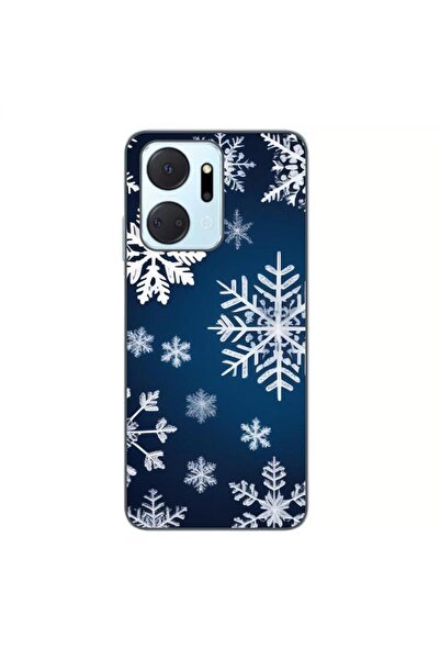OEM Husa compatibila cu Honor X7a Silicon Gel Tpu Model Fulgi de Nea