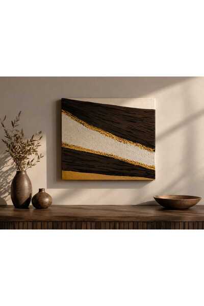 Premium Abstract Dokulu Kanvas Tablo
