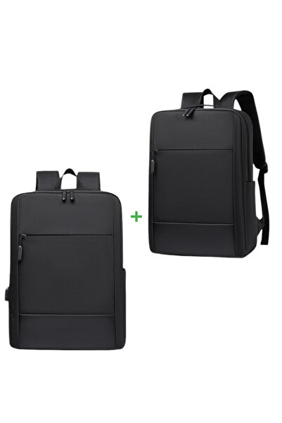 OEM Soft backpack - 2 pcs, laptop compartment, USB battery extension, water r...