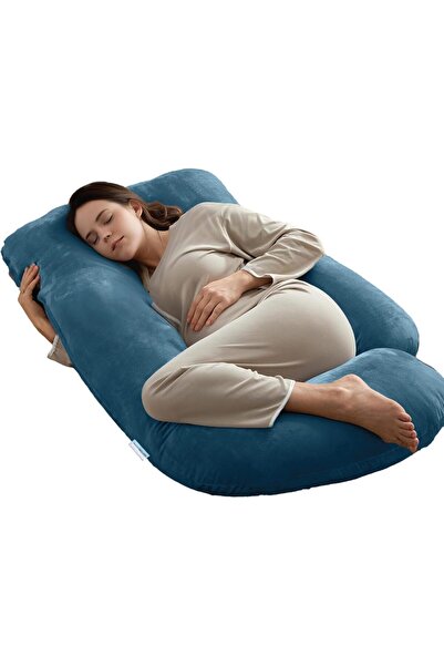 COTTON HOME ® G Shaped Full Body Maternity Pillow 57 inch with Removable Velv...