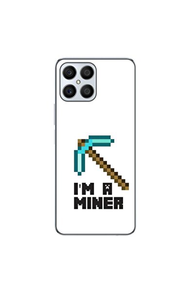 OEM Husa compatibila cu Honor X8 Silicon Gel Tpu Model Minecraft Miner